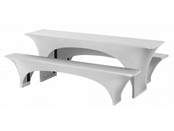 Hoezenset stretch 220x70cm - Wit