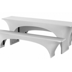 Hoezenset stretch 220x70cm - Wit