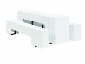 Hoezenset t.b.v. picknick/bierset - Wit/ecru Hoezenset t.b.v. picknick/bierset - Wit/ecru