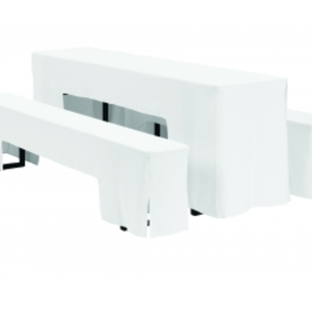 Hoezenset t.b.v. picknick/bierset - Wit/ecru Hoezenset t.b.v. picknick/bierset - Wit/ecru