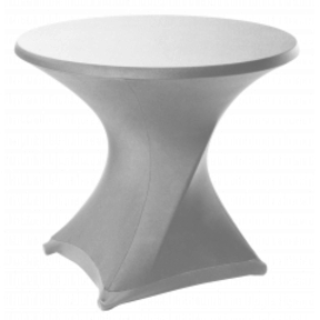 Klaptafelrok stretch rond dsn. 120cm - Wit