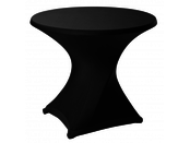 Klaptafelrok stretch rond dsn. 180cm - Zwart