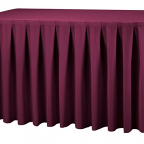 Buffettafelrok 180x80cm - Bordeaux rood