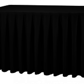 Buffettafelrok 180x80cm - Zwart