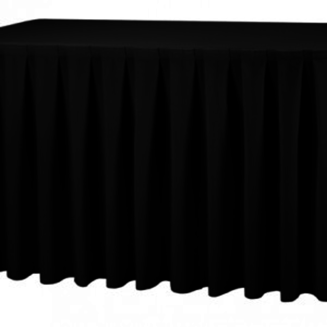 Buffettafelrok 180x80cm - Zwart