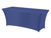 Buffettafelrok stretch 180x80cm - Blauw