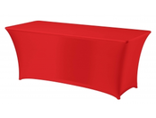 Buffettafelrok stretch 180x80cm - Rood