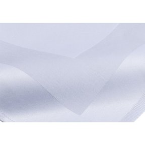 Servet linnen 50x50cm satijn band - Wit
