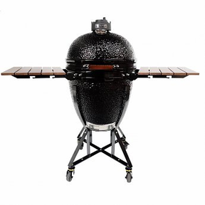 Houtskoolbarbecue Black bastard  inclusief frame hout