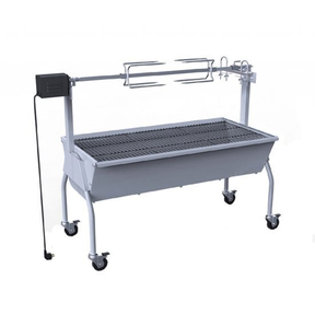 Houtskoolbarbecue met spit