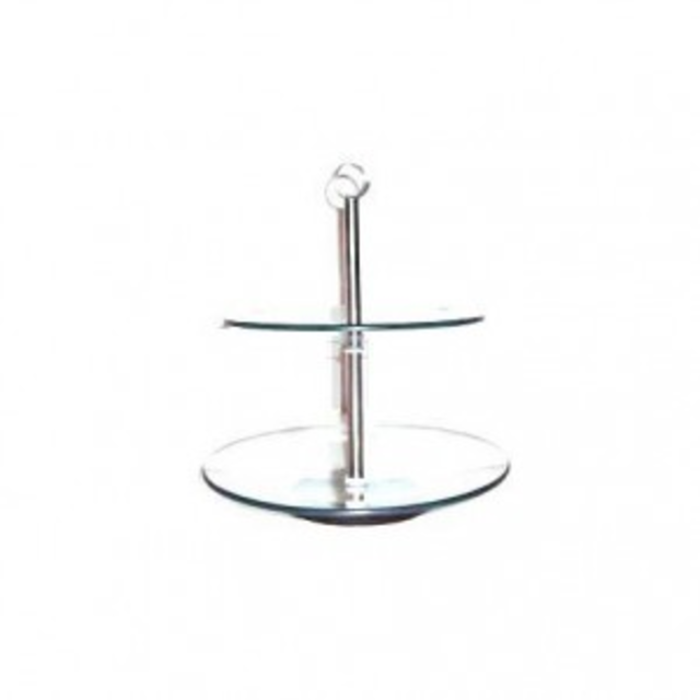 Etagère 2-laags glas