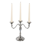 Kandelaar 3-armig verzilverd Kandelaar 3-armig verzilverd