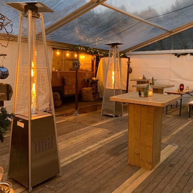 Terrasverwarming piramide