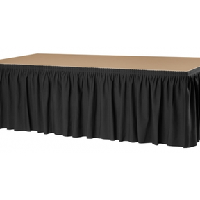 Podiumrok zwart breedte 400cm - Hoogte 60cm
