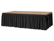 Podiumrok zwart breedte 400cm - Hoogte 80cm Podiumrok zwart breedte 400cm - Hoogte 80cm