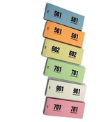 Garderobere nummers 500 stuks