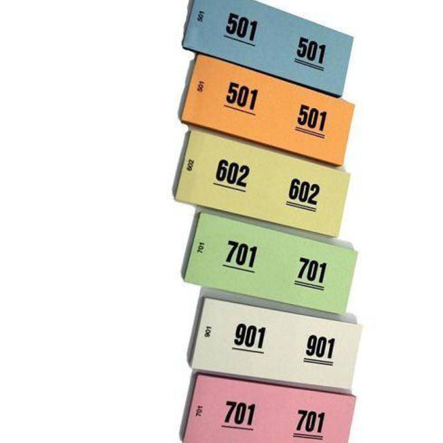 Garderobere nummers 500 stuks