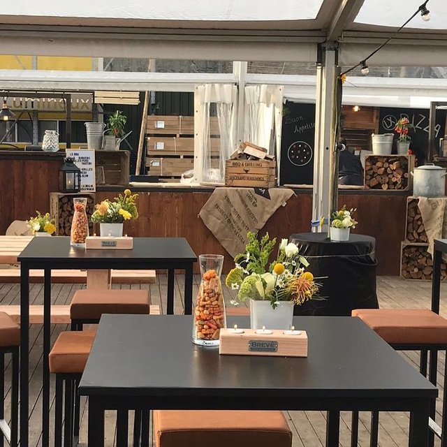 Kubo barkruk - Zwart/vintage leder cognac