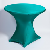 Klaptafelrok stretch dsn. 85cm - Turquoise