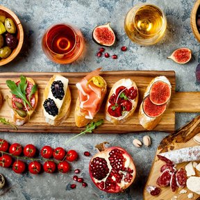 Borrelplank - Vegetarische hapjes