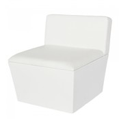 Conic zitblok met rugleuning - Wit