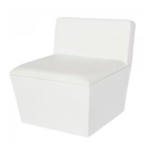 Conic zitblok met rugleuning - Wit