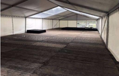 Houten vlondervloer t.b.v. frametent 10x10m Houten vlondervloer t.b.v. frametent 10x10m