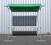 Marktkraam dakzeil groen