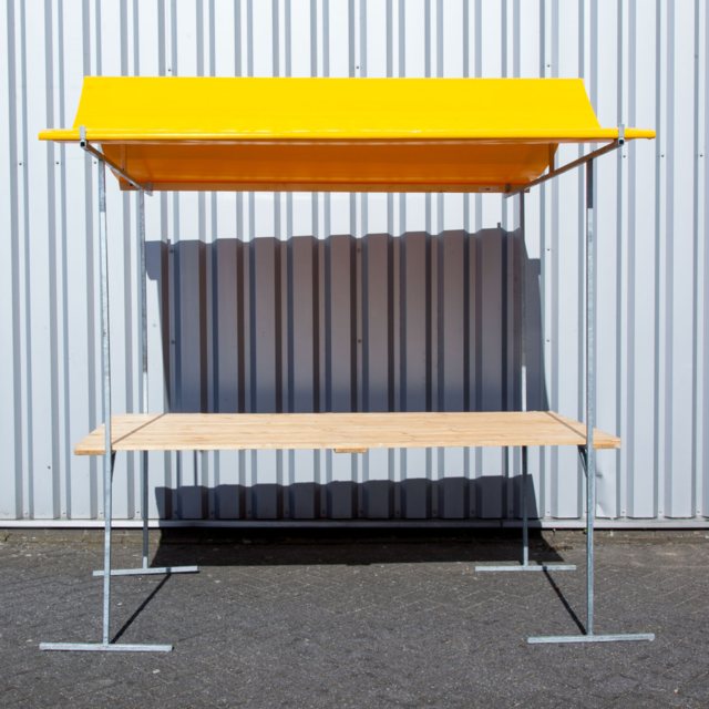 Marktkraam dakzeil geel