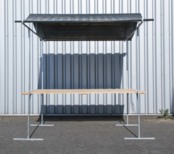 Marktkraam dakzeil zwart