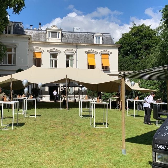 Stretchtent 10x15m - Zand