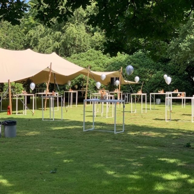 Stretchtent 10x15m - Zand