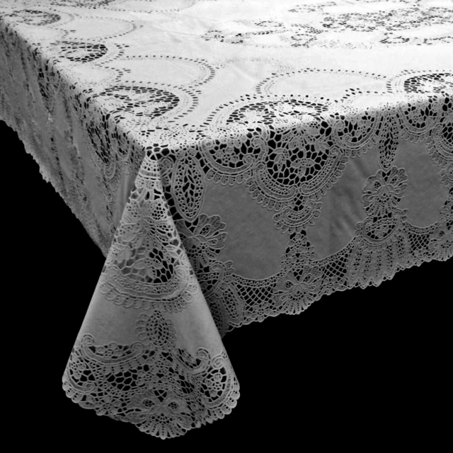 Gehaakt tafelkleed 90x90cm - Wit Gehaakt tafelkleed 90x90cm - Wit