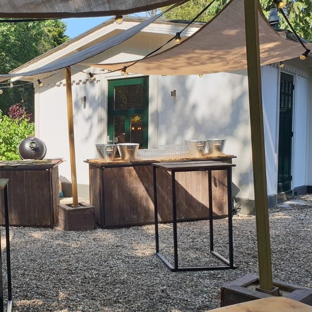 Uitgiftebar - Staal old wood