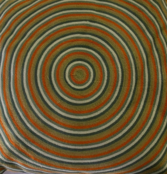 Sierkussen 45x45cm cirkel - Groen