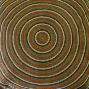 Sierkussen 45x45cm cirkel - Groen