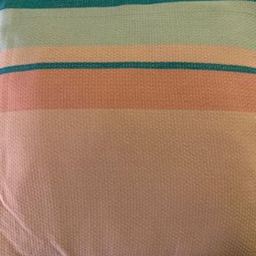 Sierkussen 45x45cm streep - Roze groen