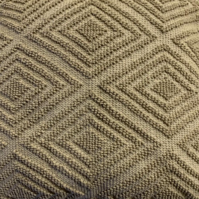 Sierkussen 45x45cm ruit - Ecru