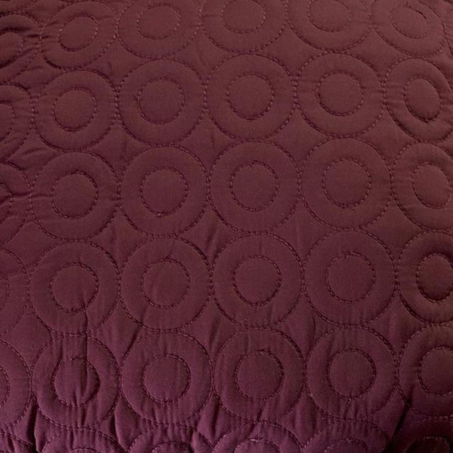 Sierkussen 45x45cm cirkels - Bordeaux