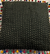 Sierkussen 45x45cm festival - Zwart