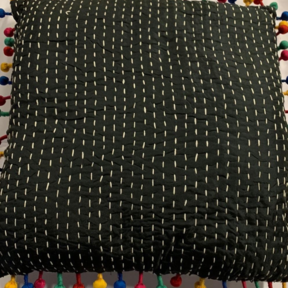 Sierkussen 45x45cm festival - Zwart