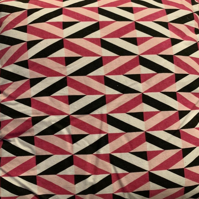 Sierkussen 45x45cm patroon - Zwart Roze