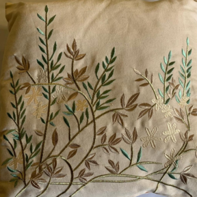 Sierkussen 45x45cm takjes - Ecru