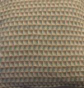 Sierkussen 45x45cm ruit - Ecu blauw