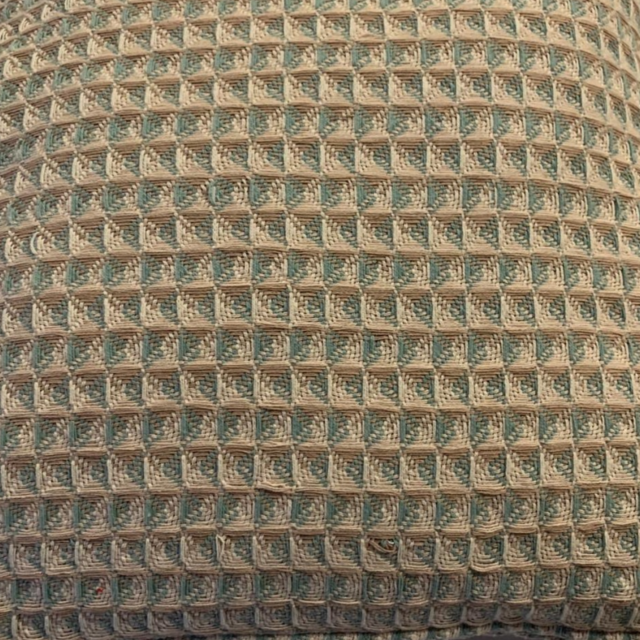 Sierkussen 45x45cm ruit - Ecu blauw