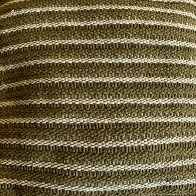 Sierkussen 45x45cm streep - Army