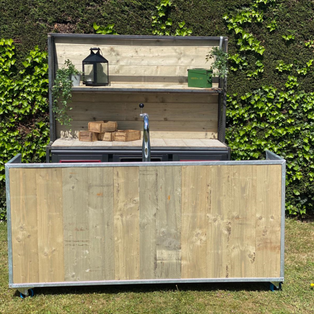 Bar - Staal steigerhout Bar - Staal steigerhout