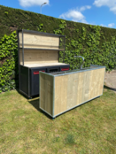 Achterkast industrieel staal steigerhout Achterkast industrieel staal steigerhout