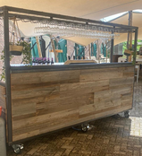 Bar industrieel - Staal barn wood