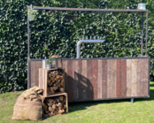 Bar industrieel - Staal old wood